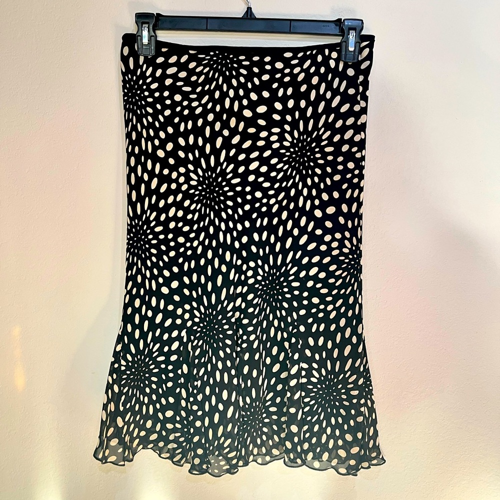 NORDSTROM sheer midi skirt, with built in liner